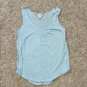Sundance Sky Blue Linen-Blend Tank Top